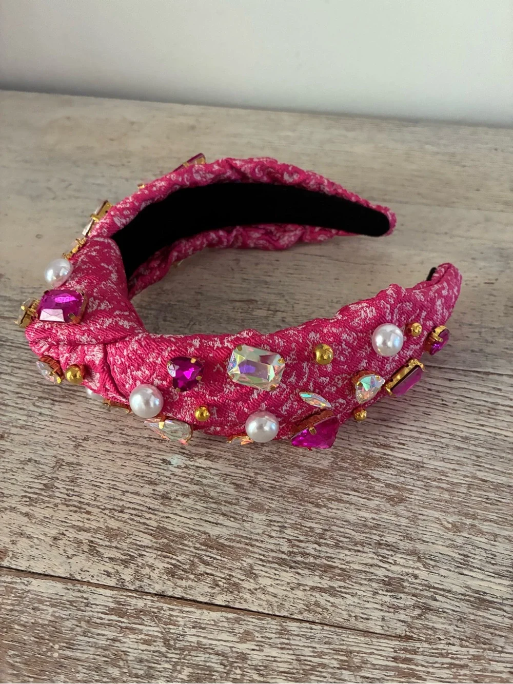 Brianna Cannon Adult Pink Jeweled Headband